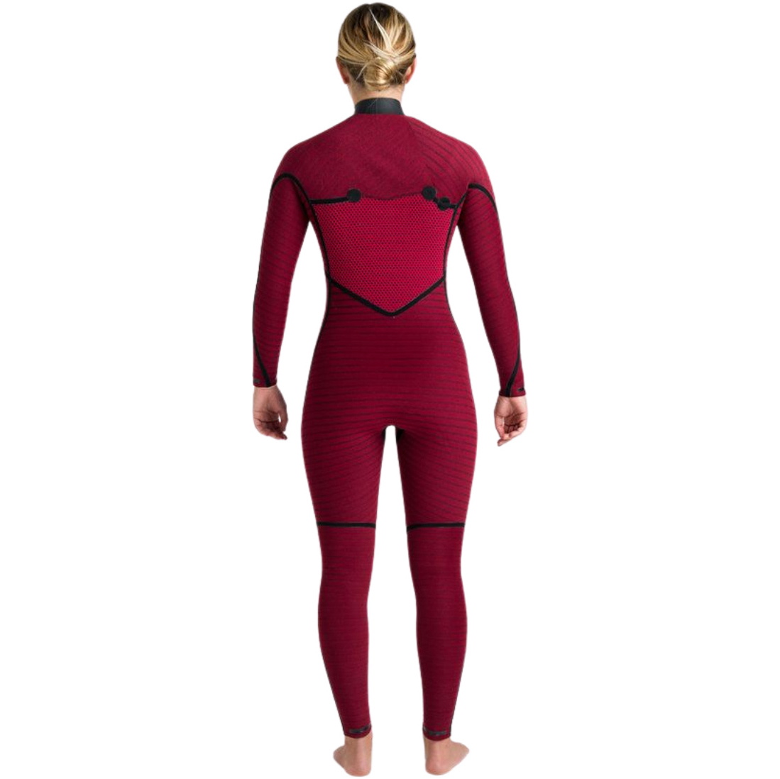 2026 C-Skins Womens Nuwave Rewired 5/4mm Chest Zip Wetsuit CRW54WC - Black / Black / Rose